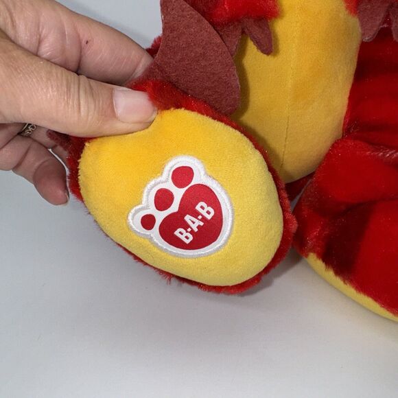 Build A Bear BAB Raptor‎ Dinosaur Red Stuffed Plush Animal 19" Preowned GUC - Picture 7 of 10
